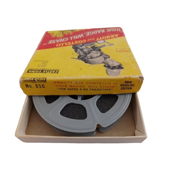 Vtg 60's Abbott and Costello Have Badge Will Chase Castle Films #850 8mm Film - Picture 6 of 6